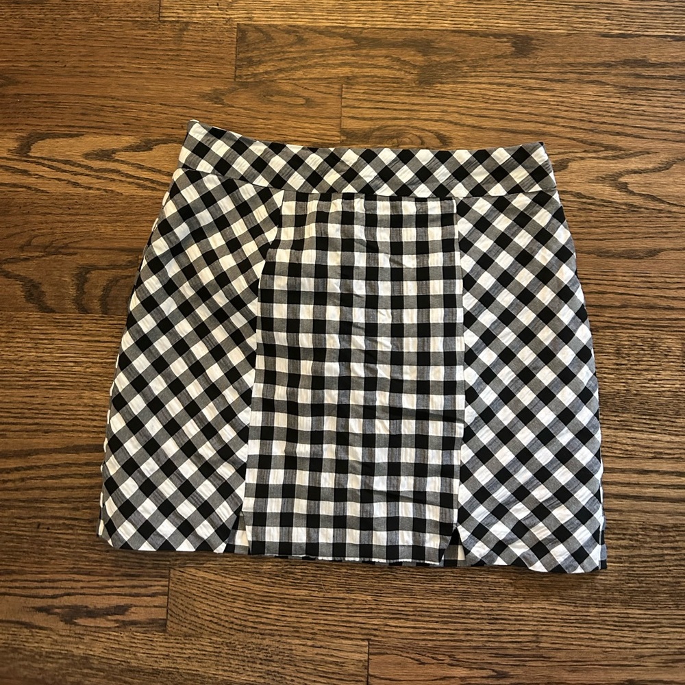 Topshop checkered mini skirt